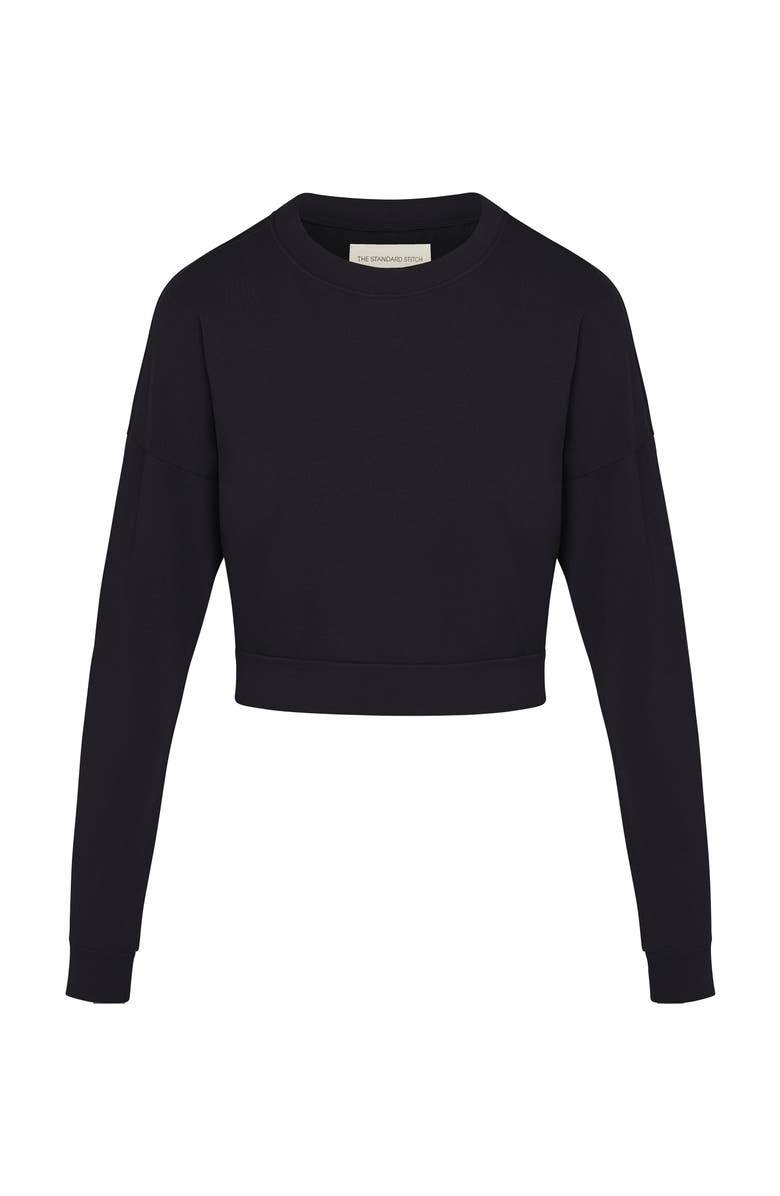 The Standard Stitch The Raglan Sweatshirt, Alternate, color, Onyx