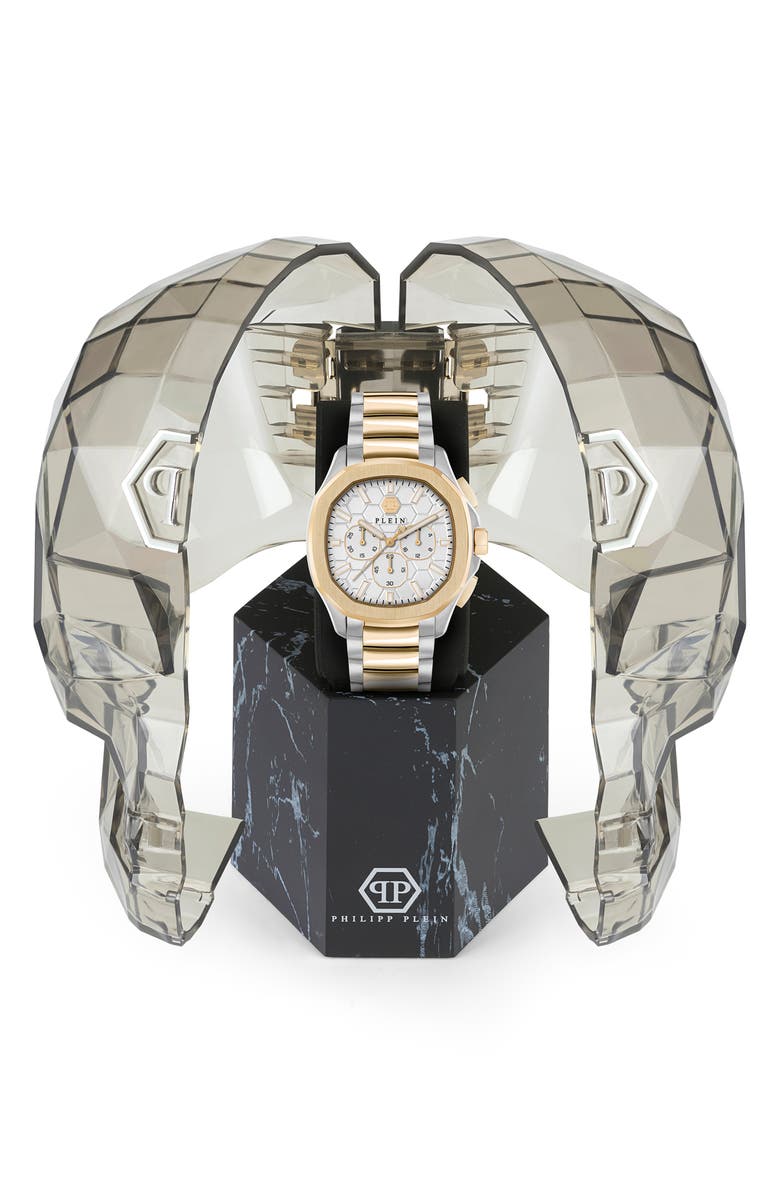 PHILIPP PLEIN Spectre Chronograph Bracelet Watch, 44mm, Alternate, color, Two Tone