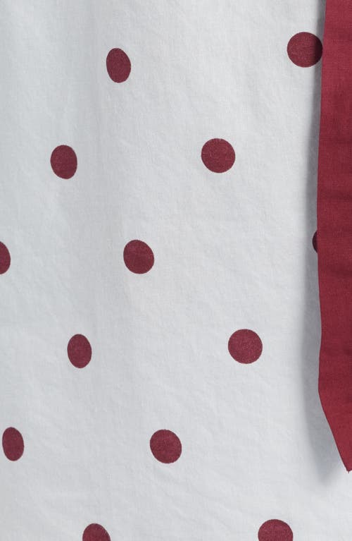 Damson Madder Antonella Polka Dot Pajamas In Red