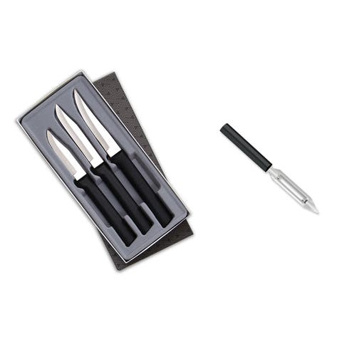 3 Piece Paring Knives Galore Set & 1.75-Inch Swivel Vegetable Peeler