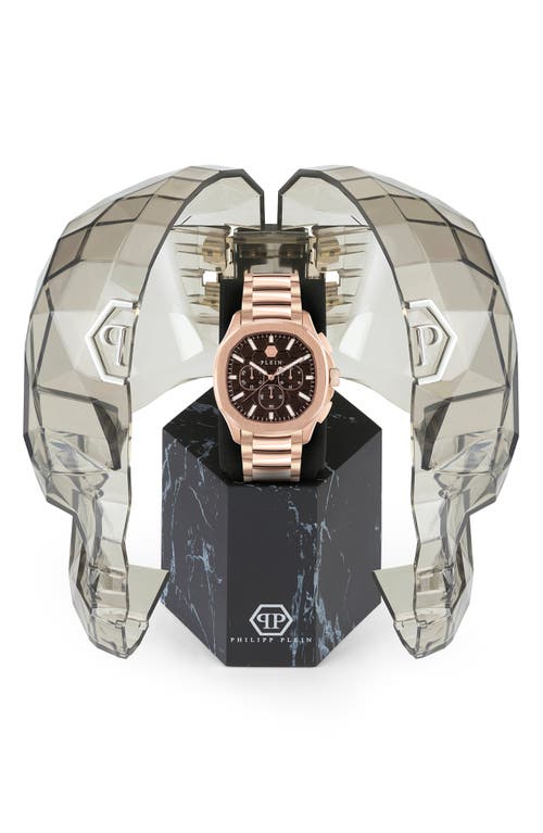 Philipp Plein Men's Chronograph Spectre Rose Gold Ion-plated Bracelet Watch 44mm In Ip Rose Gold