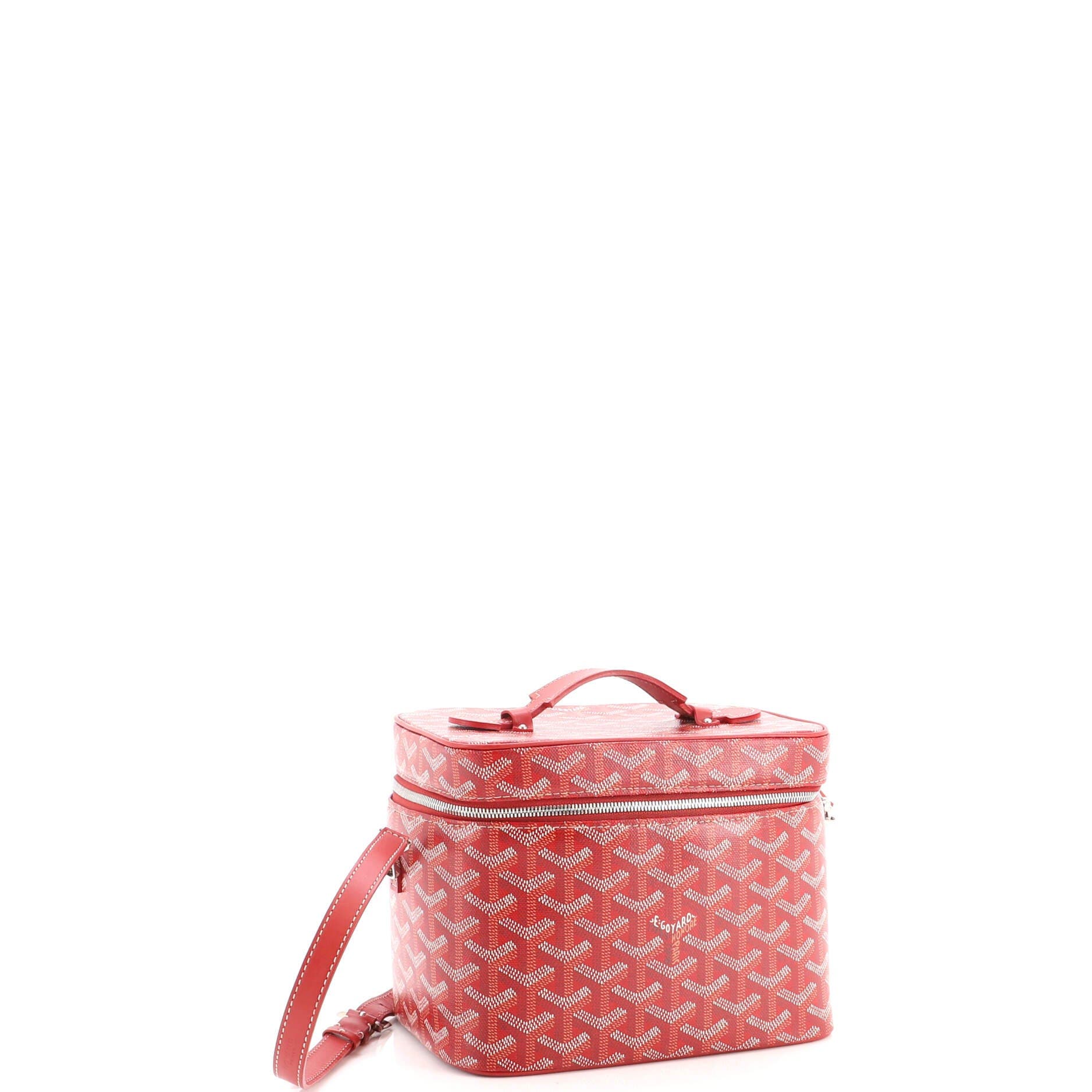 Muse Vanity Case Coated Canvas Mini, Alternate, color, Red