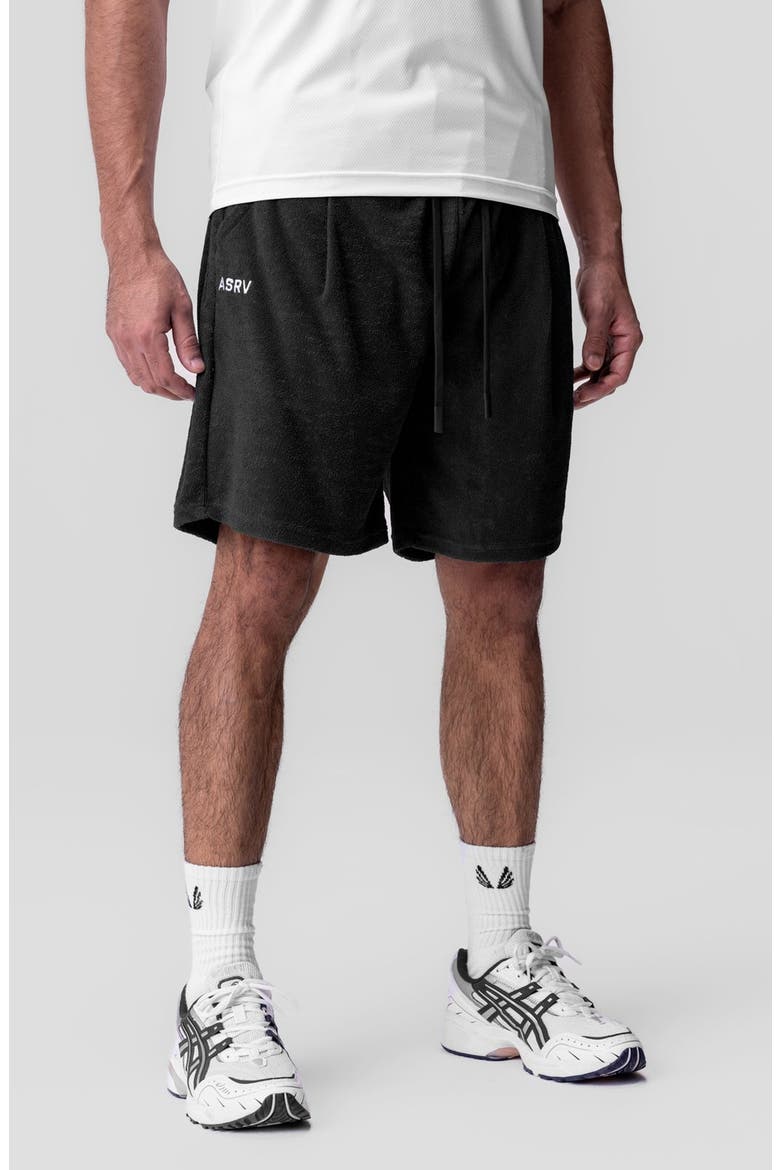 Towel Terry Relaxed Short, Main, color, Black