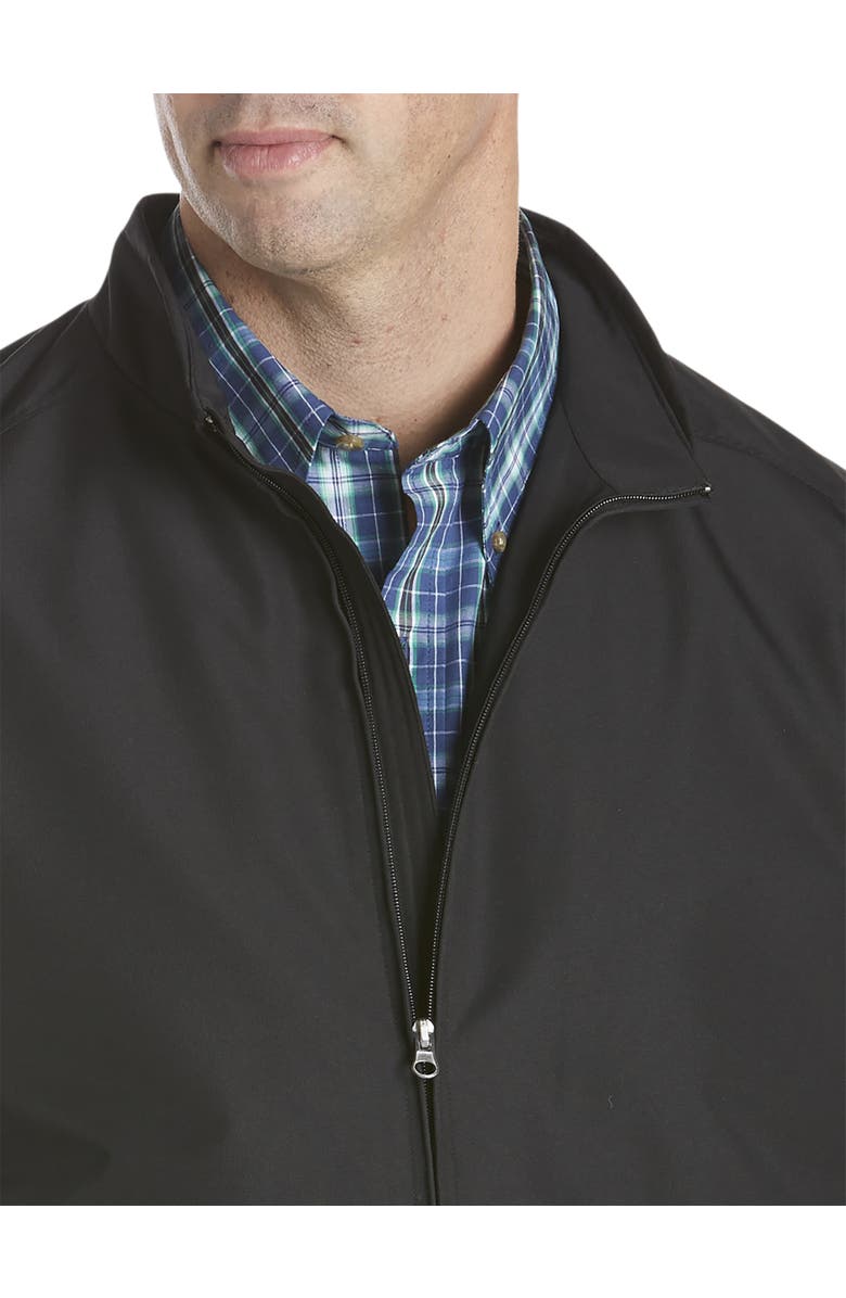 Harbor Bay by DXL Big & Tall Water- & Wind-Resistant Bomber, Alternate, color, Black