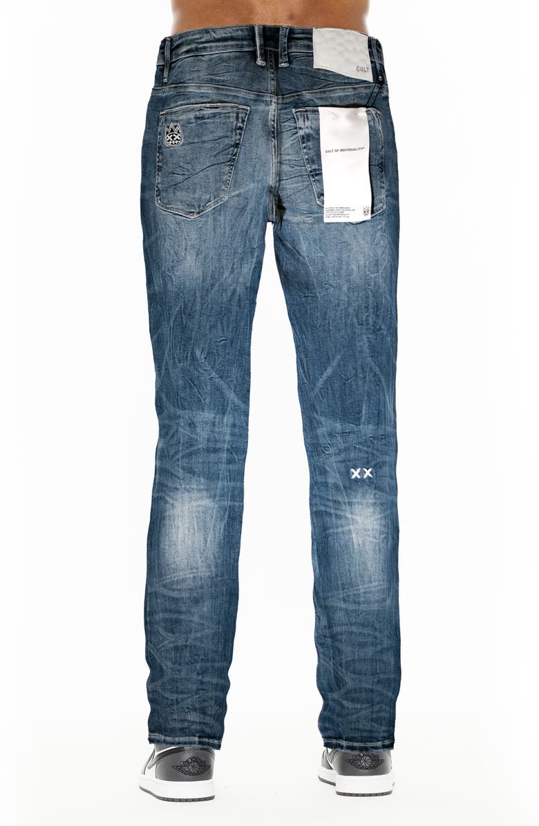 Cult of Individuality Rebel Distressed Straight Leg Jeans, Alternate, color,