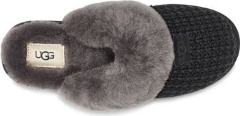 Cozy knit genuine shearling slipper hotsell