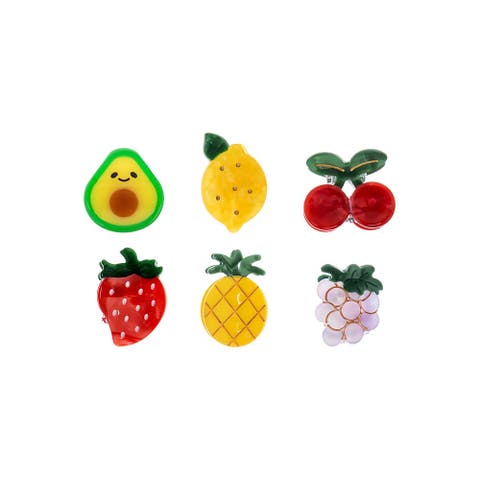 Mini Multi Fruit Hair Clip Set