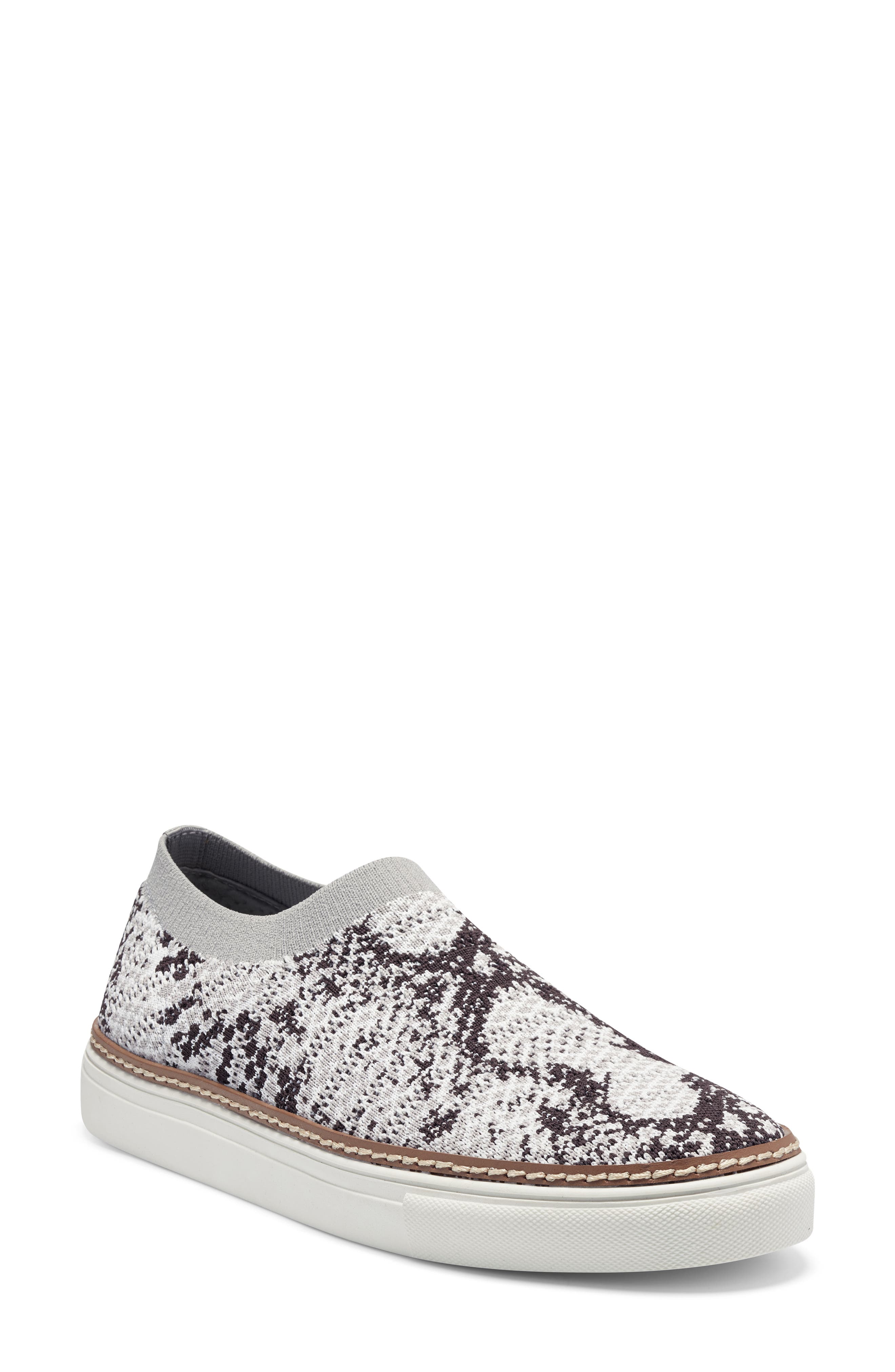 Keamalla Sneaker, Main, color, GREY SNAKE PRINT KNIT