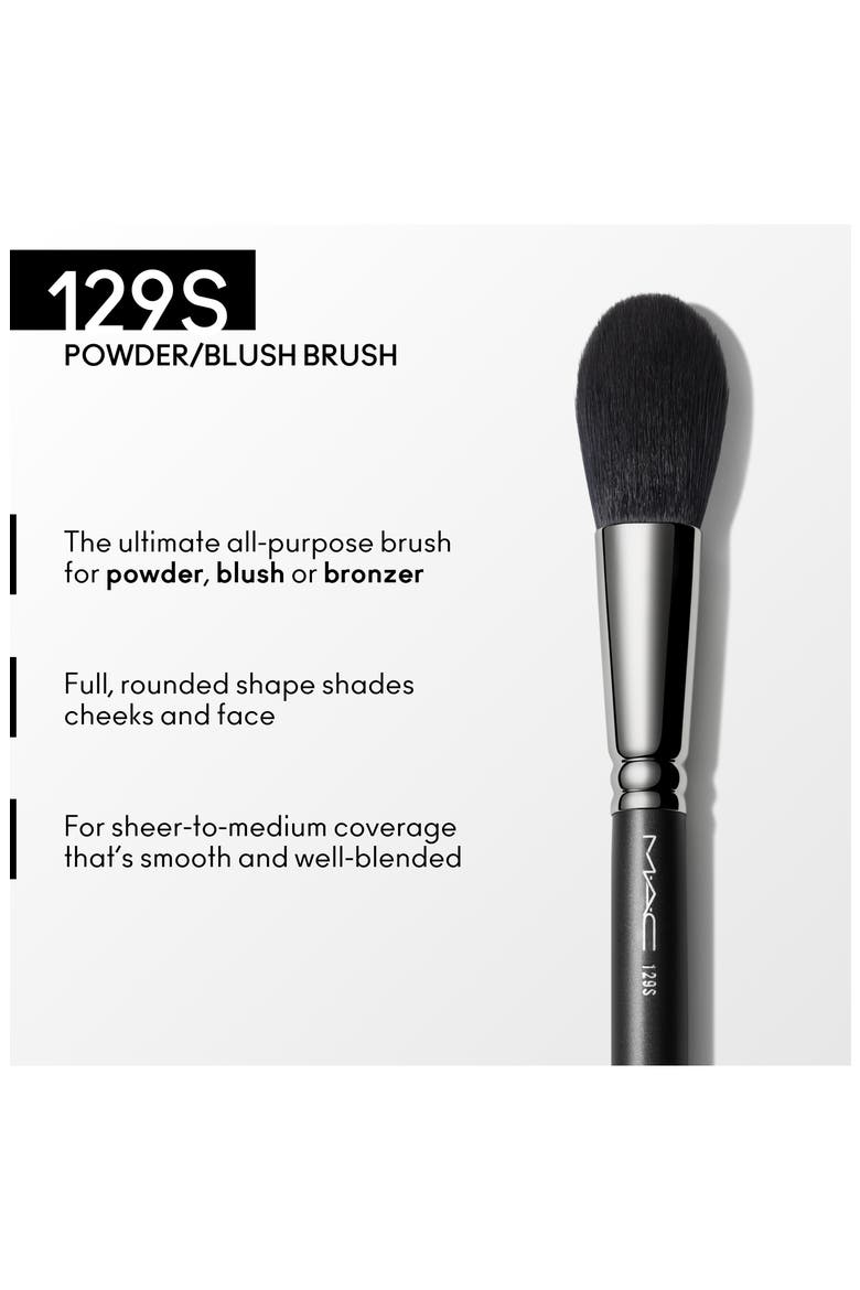 MAC 129S Synthetic Powder/Blush Brush, Alternate, color, NO COLOR