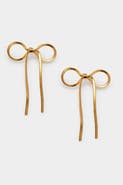 Katie Loxton Amelie Waterproof Gold Bow Oversized Earrings