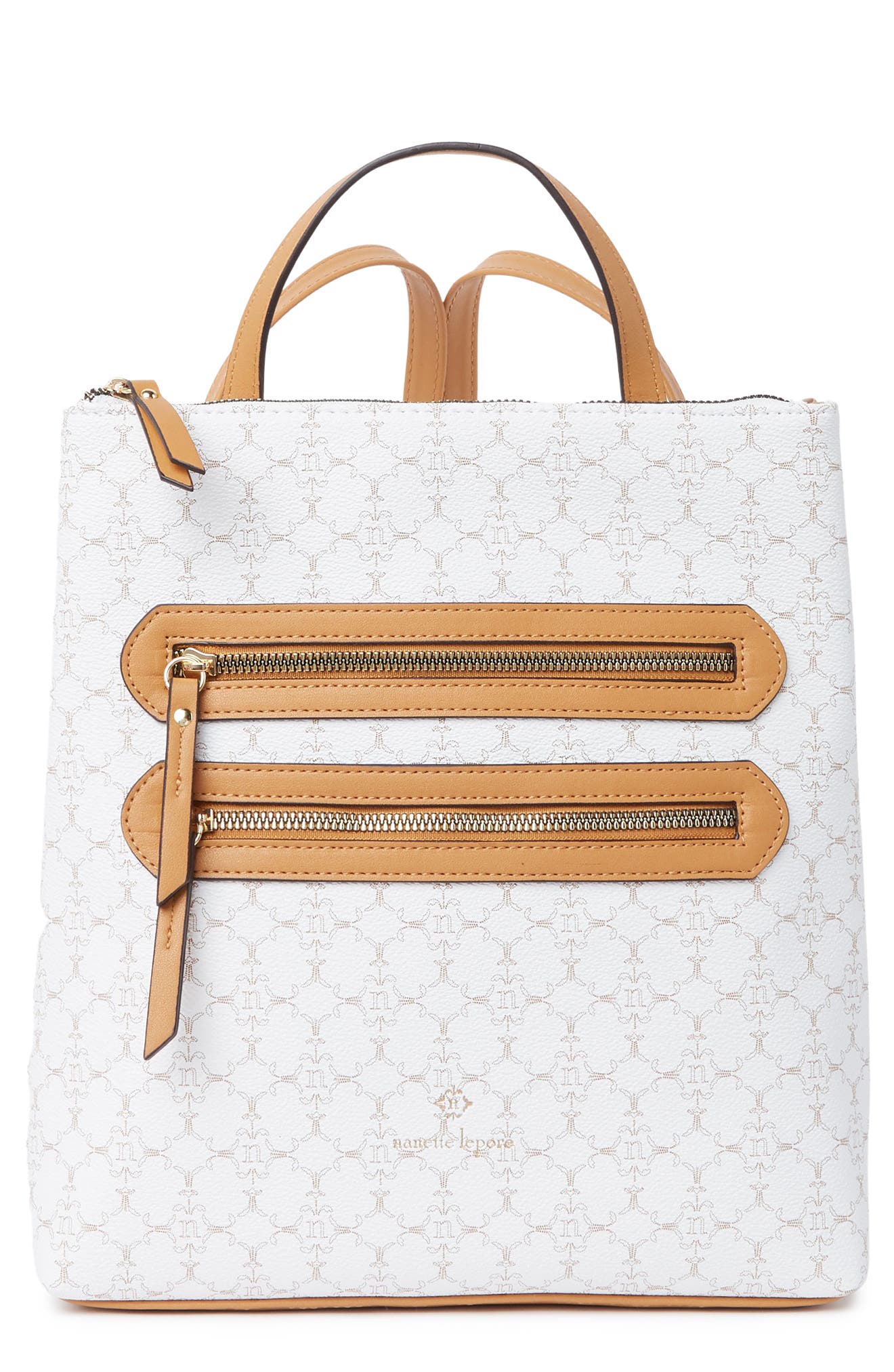 Nanette Lepore Logo Convertible Backpack, Main, color, 