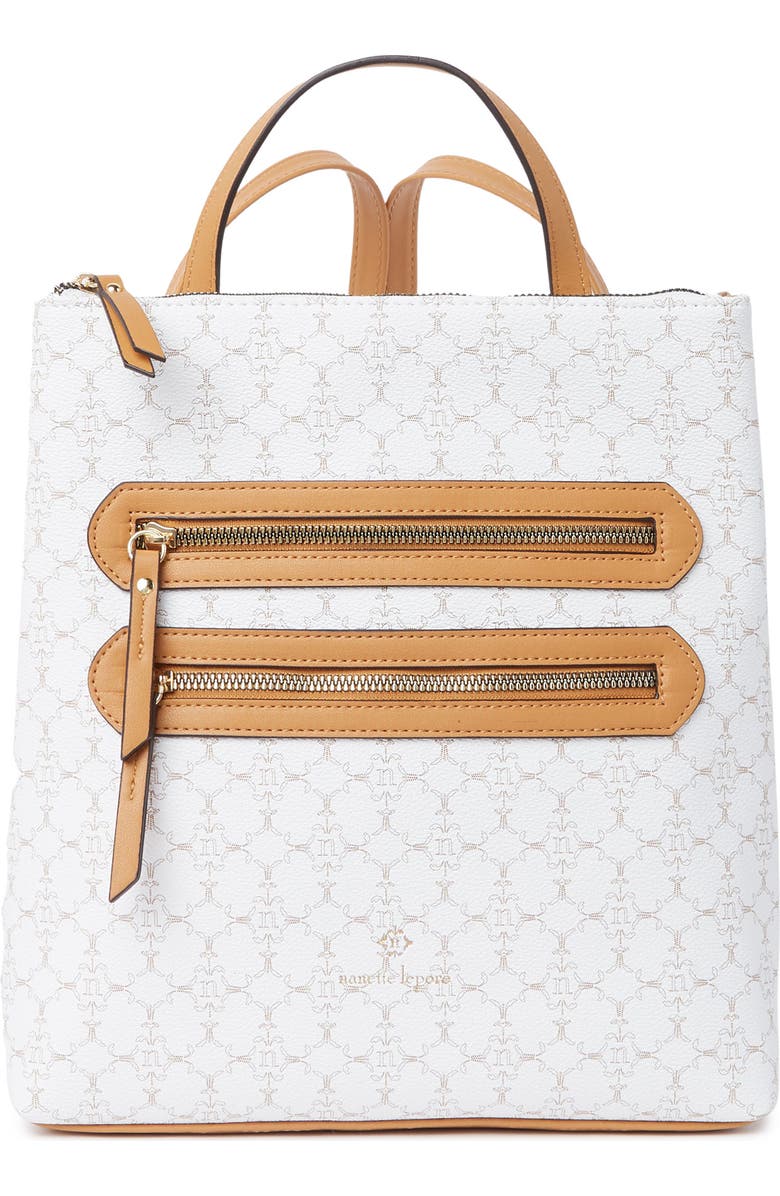 Nanette Lepore Logo Convertible Backpack, Main, color,