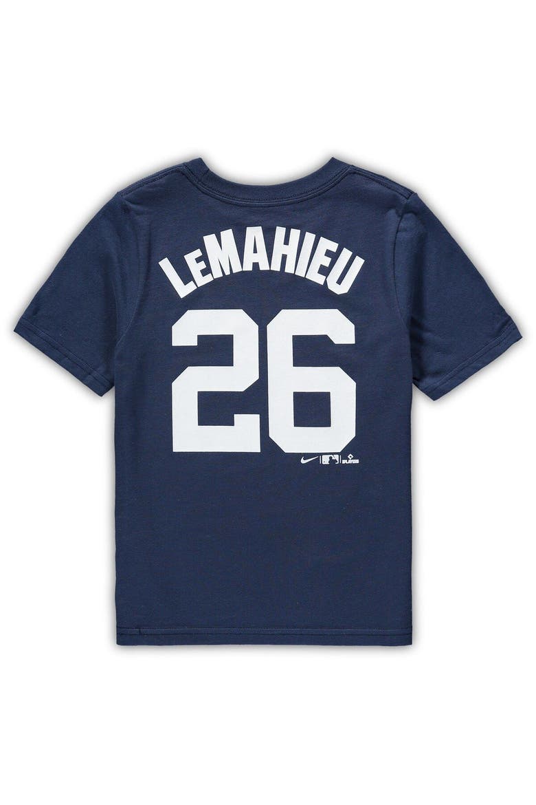 Preschool Nike DJ LeMahieu Navy New York Yankees Player Name & Number T-Shirt, Alternate, color, Navy