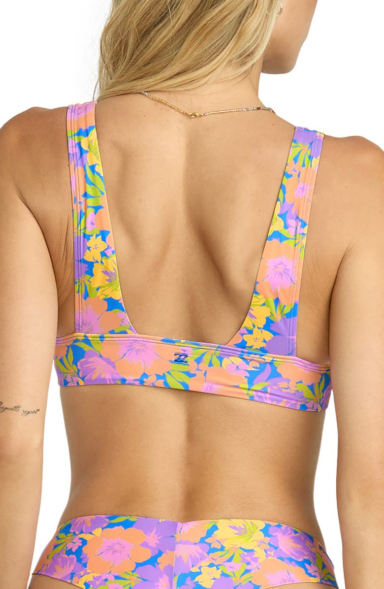 Billabong Beat the Heat Remi Swim Top, Alternate, color, Purple Multi