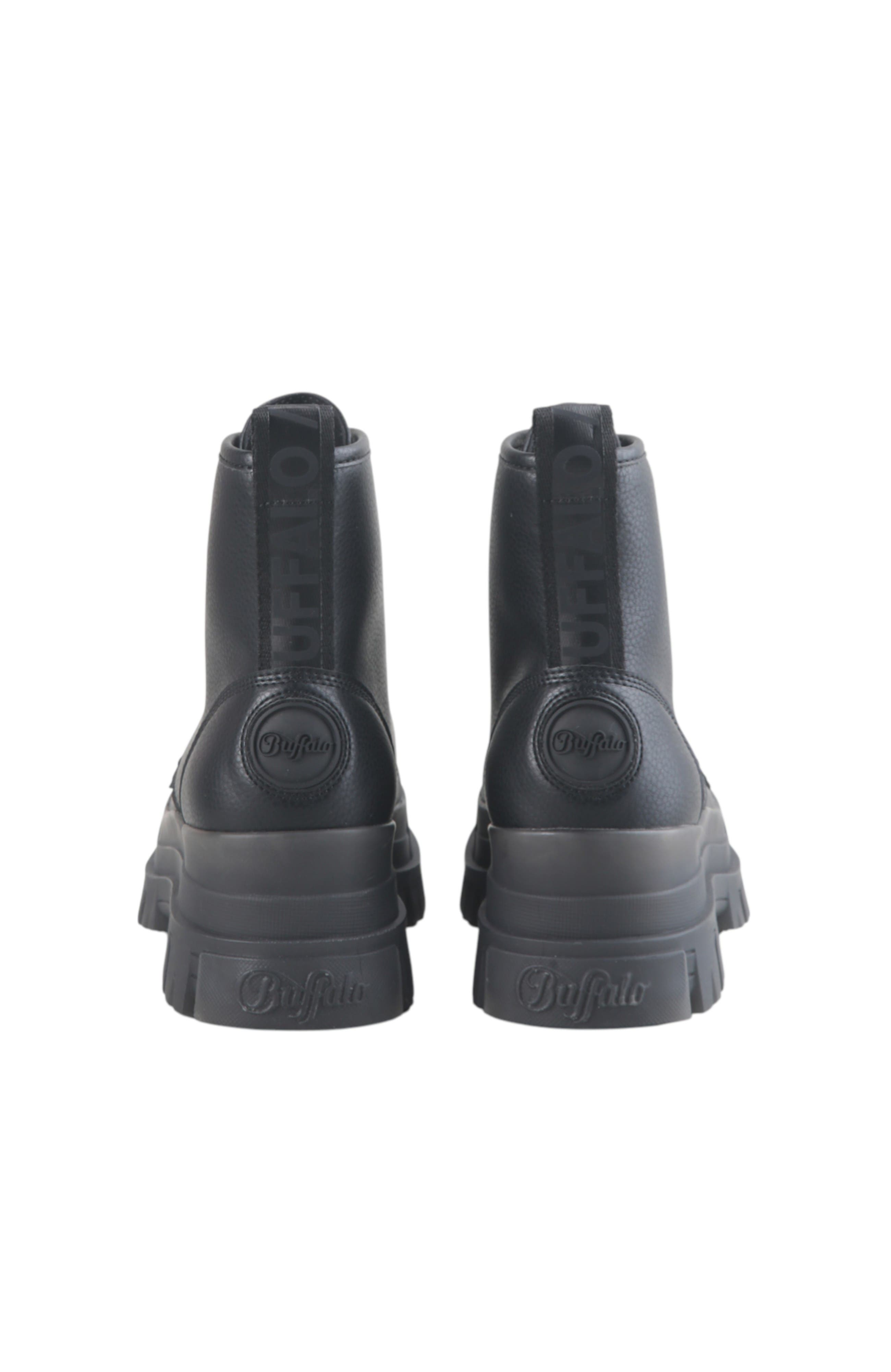 Buffalo Boots Aspha Rld Flat Bootie, Alternate, color, Black
