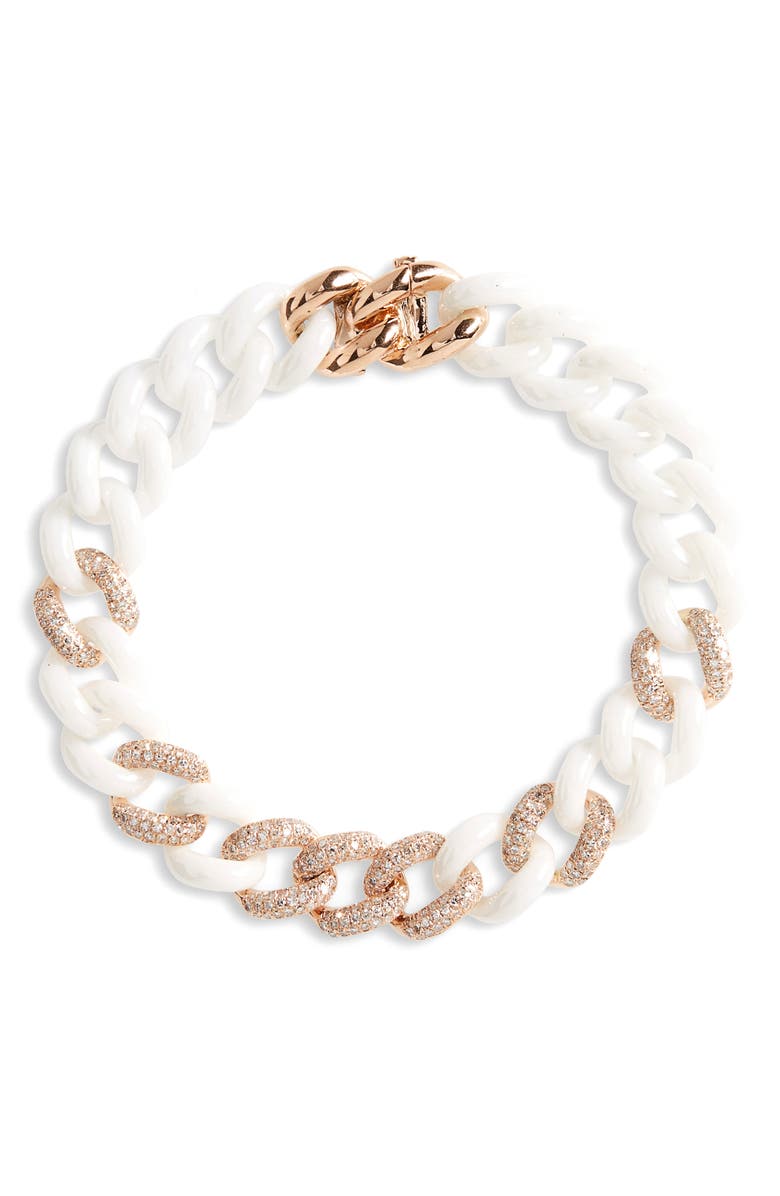 SHAY Ceramic Chain Link Bracelet, Main, color,