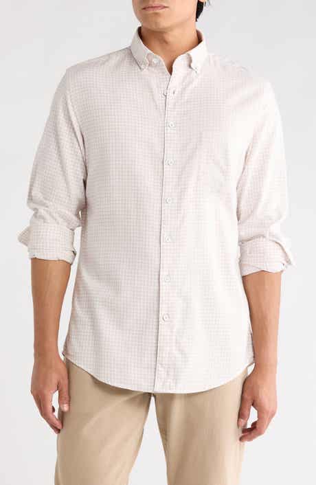 Check Twill Long Sleeve Button-Down Shirt