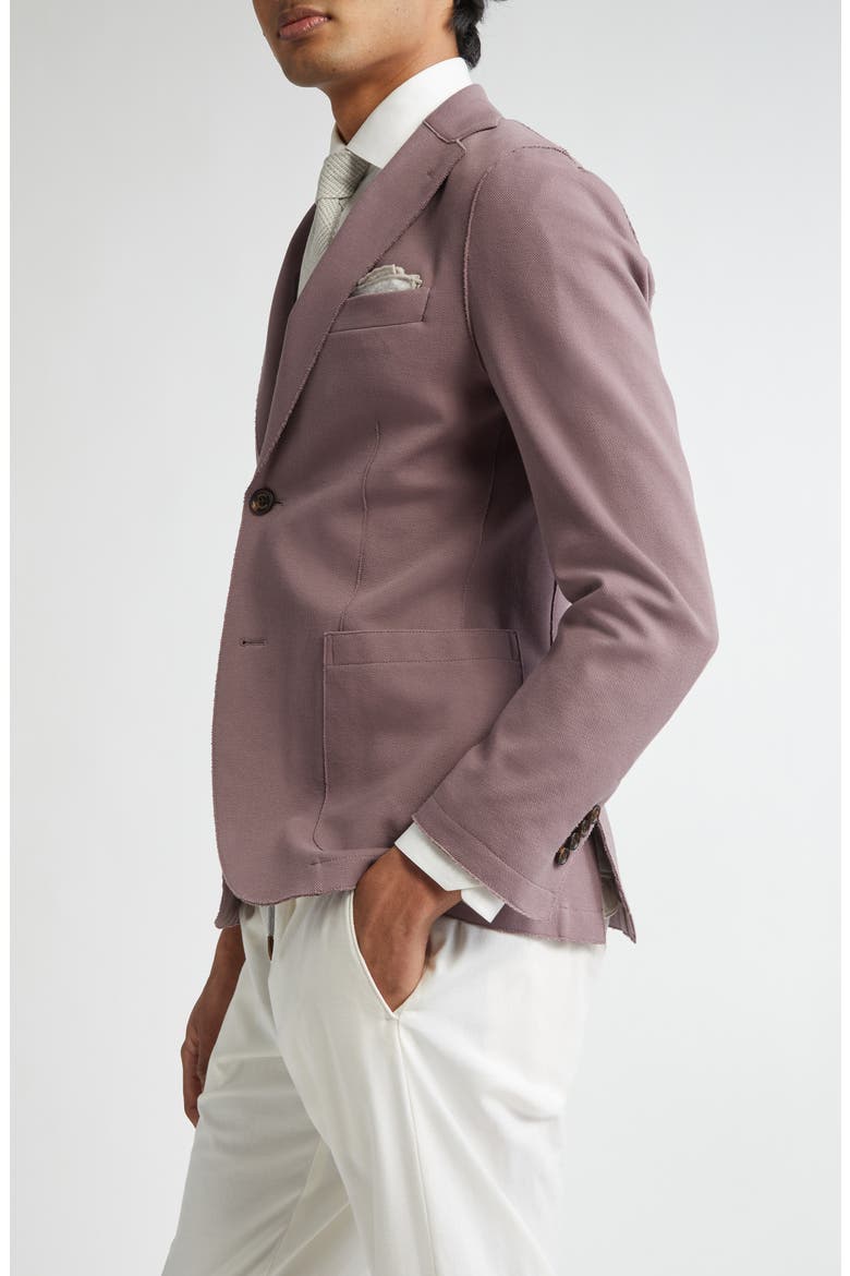 Unstructured Cotton Stretch Blend Sport Coat, Alternate, color, 47 BERRY