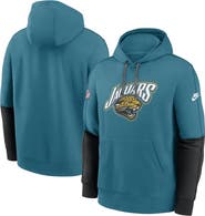 Nike Men's Nike  Teal Jacksonville Jaguars Throwback Alternate Logo Team Issue Club Pullover Hoodie