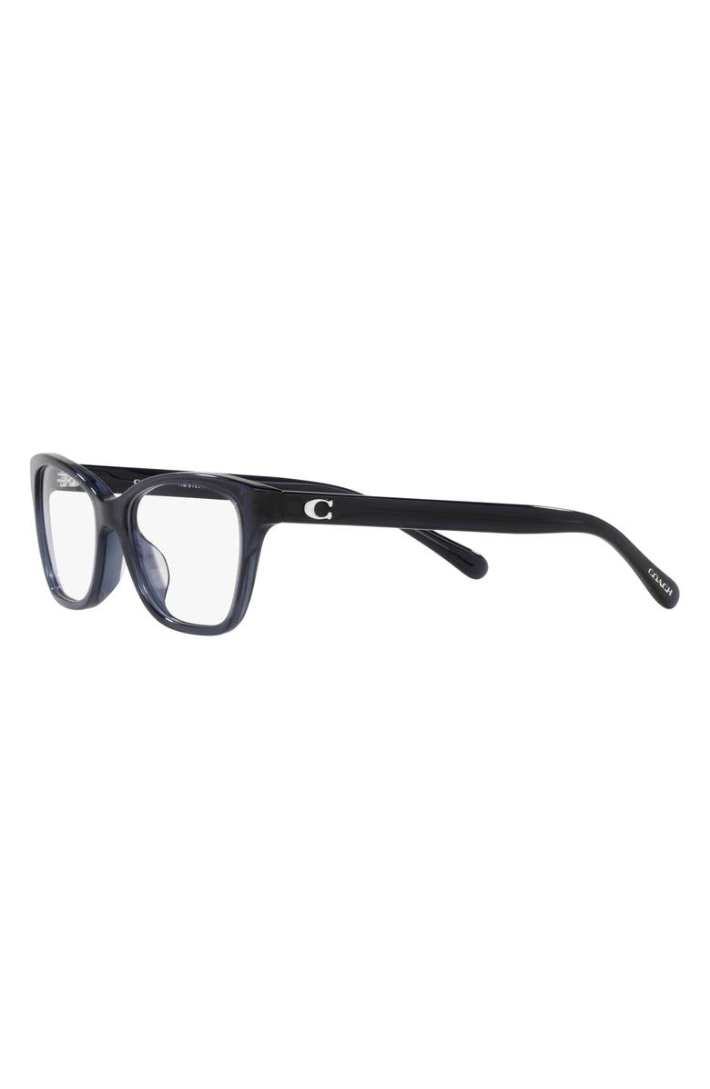 COACH 52mm Butterfly Glasses, Alternate, color, Black