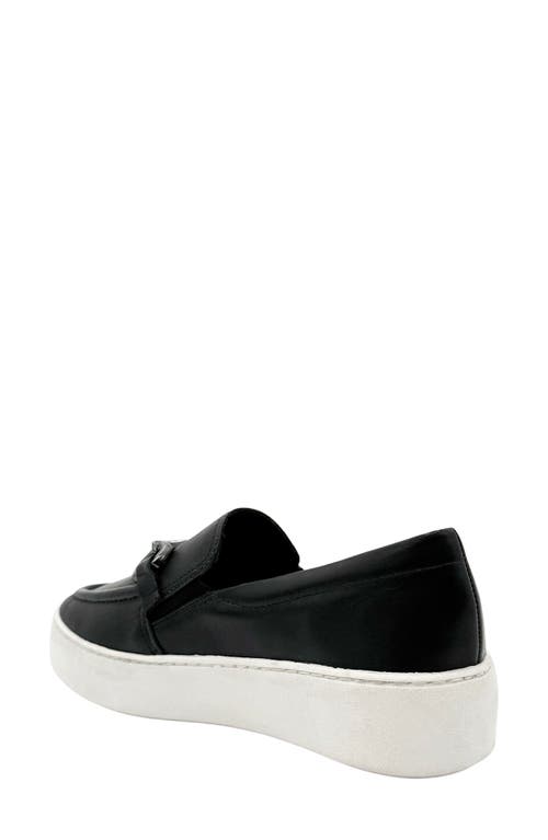 Chelsea Crew Wonka Bit Platform Loafer In Black/white Leather