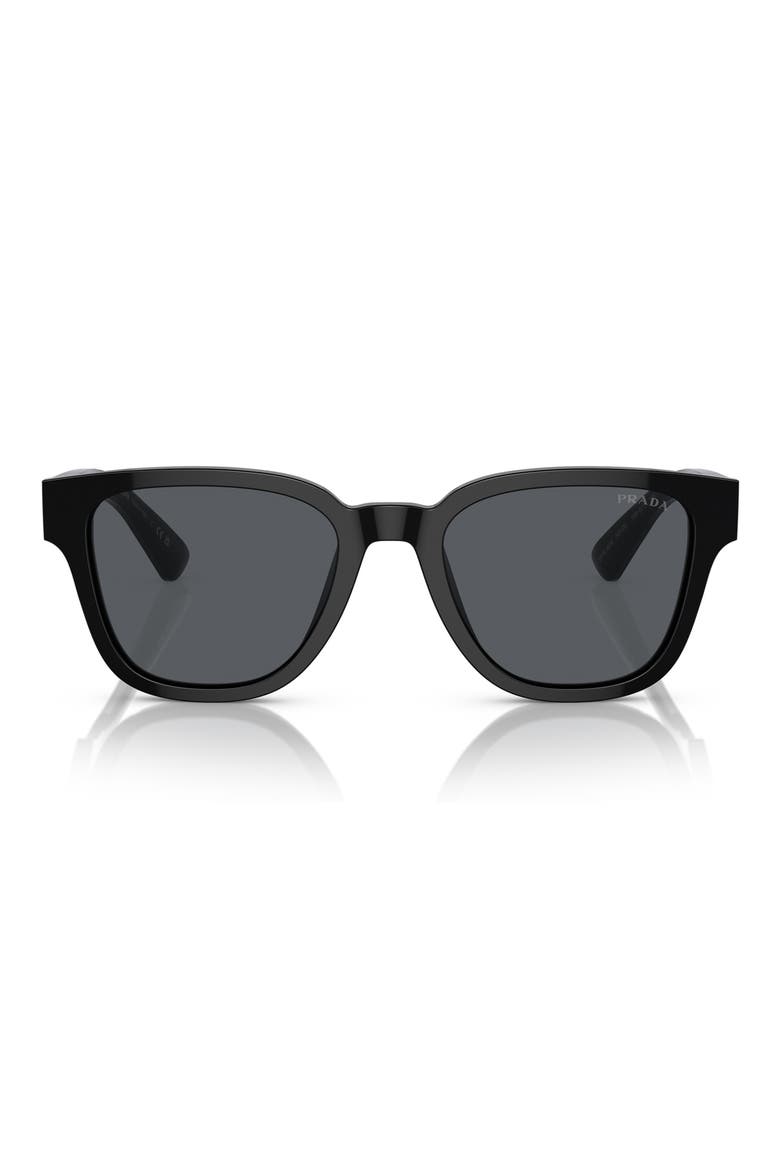 52mm Pillow Sunglasses, Main, color, BLACK