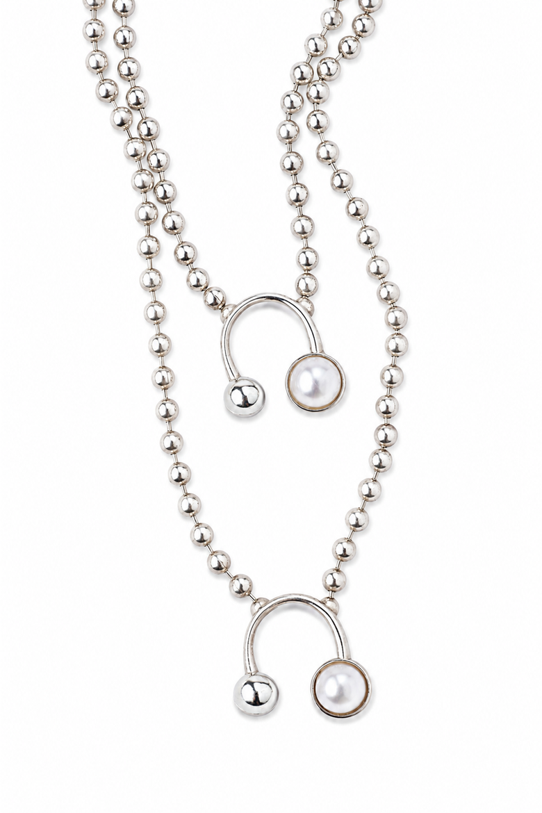 Pearl Necklace, Alternate, color, Silver