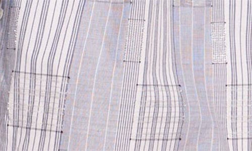 Shop Ramy Brook Aralyn Mixed Media Dress In Navy Patchwork