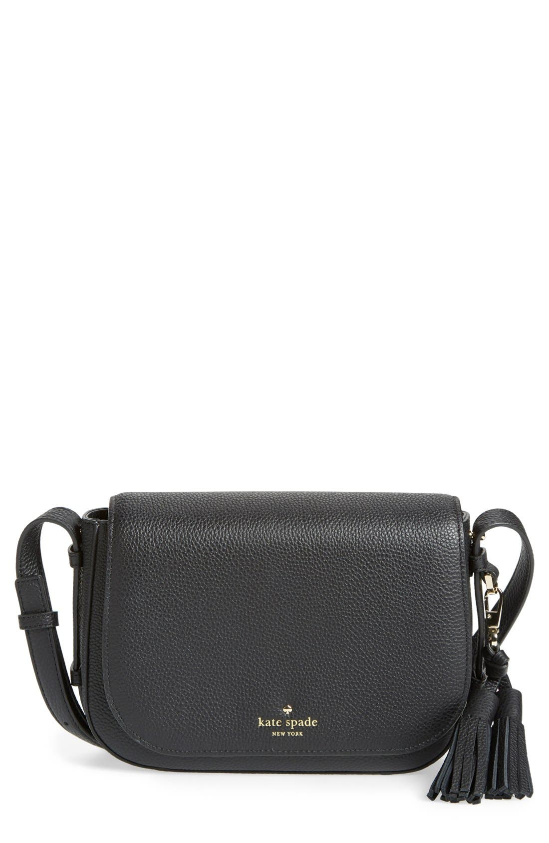 Kate Spade New York 'orchard street - penelope' tassel leather crossbody bag, Main, color, 