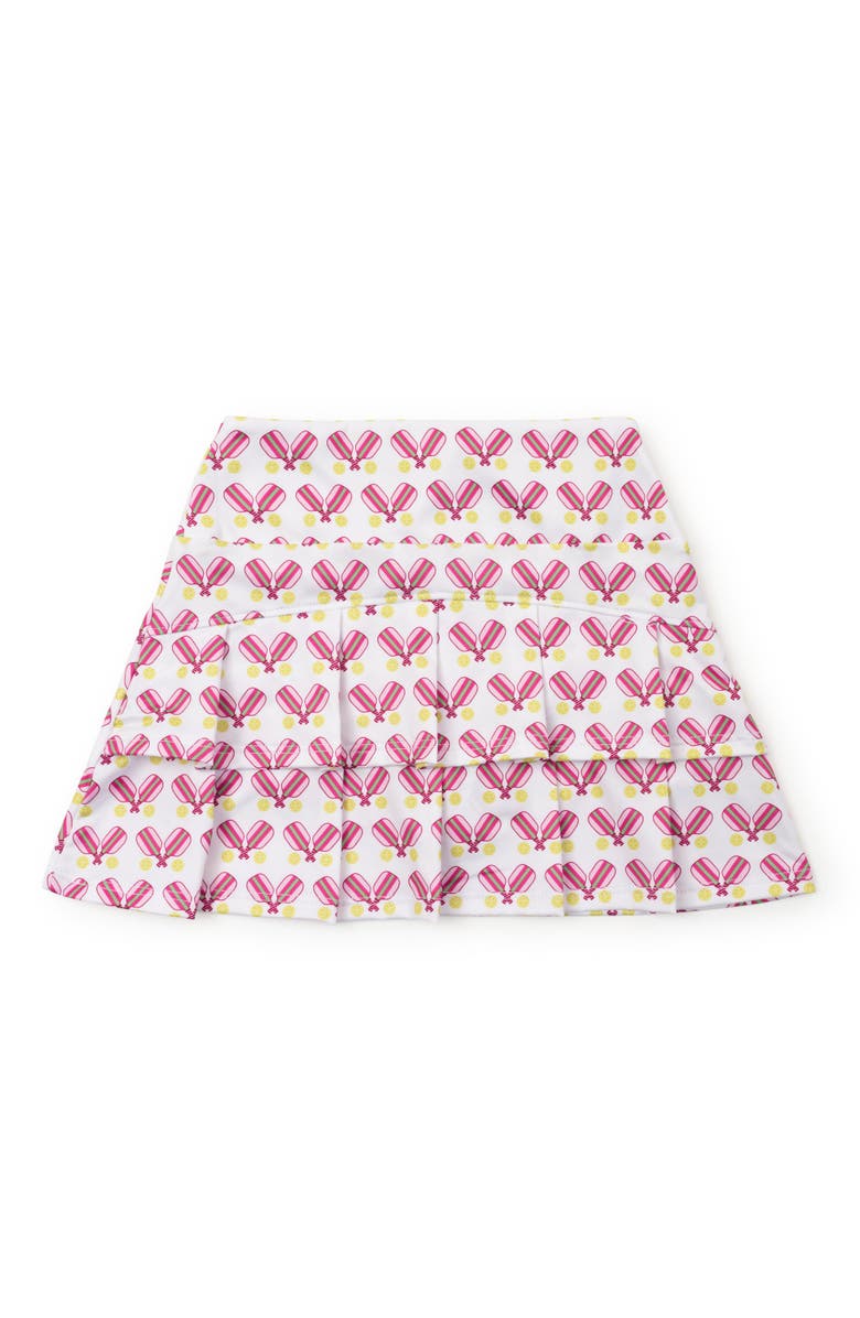 Lila and Hayes Margot Girls' Tiered Skirt by LH Sport, Alternate, color, Pickleball Pink