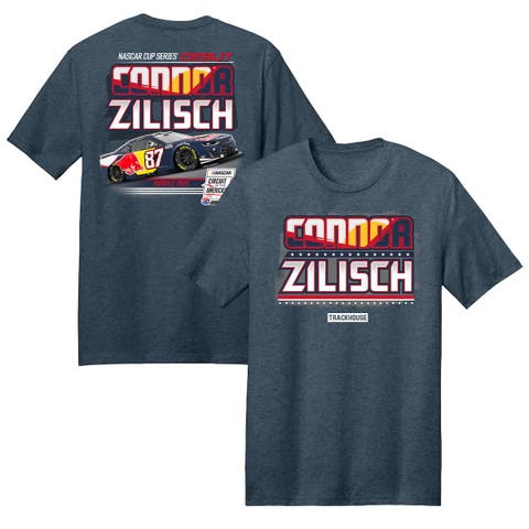 Men's Trackhouse Racing Team Collection Heather Navy Connor Zilisch Red Bull Car T-Shirt