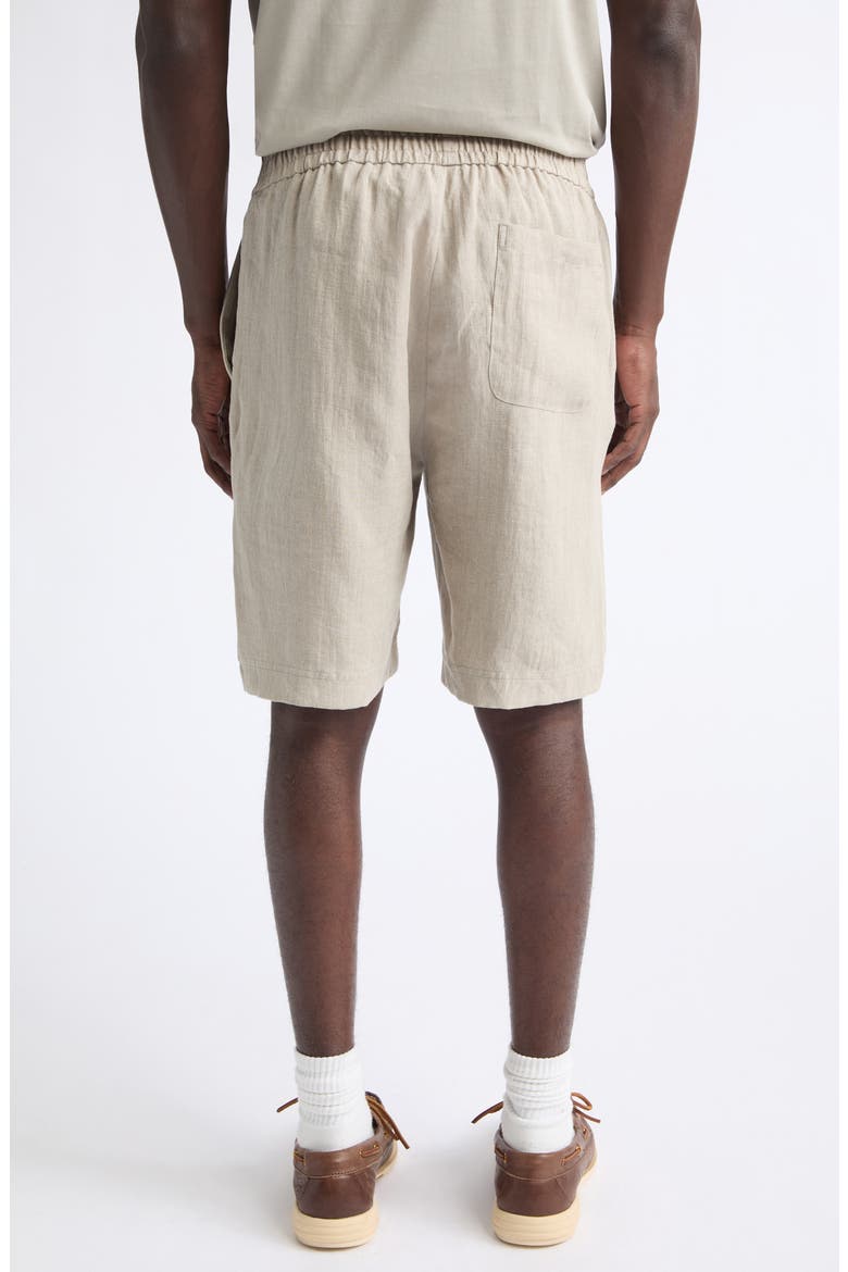 Drawstring Linen Shorts, Alternate, color, SAND