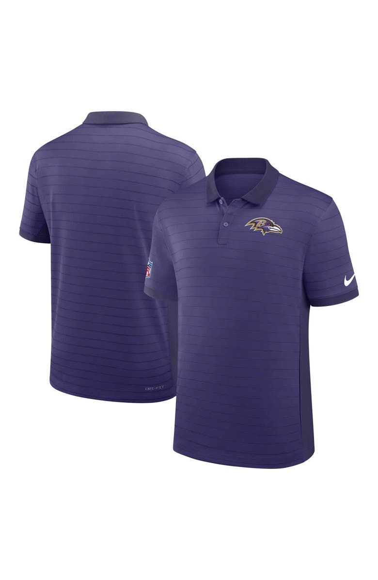 Nike Men's Nike Purple Baltimore Ravens Sideline Victory Stripe Performance Polo, Alternate, color, 
