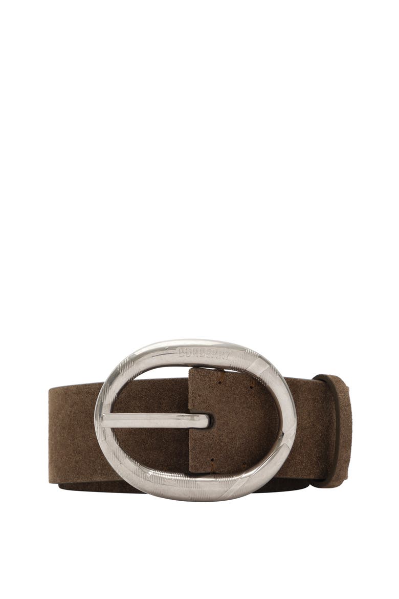 Suede Bloomsbury Belt, Main, color, Military brown