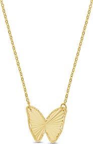 Bony Levy 14K Yellow Gold Butterfly Pendant Necklace