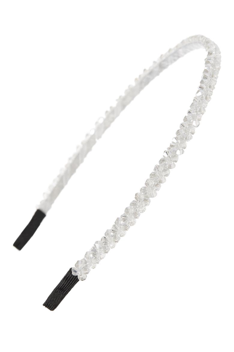 2-Pack Crystal Headbands, Main, color, GREY/ WHITE