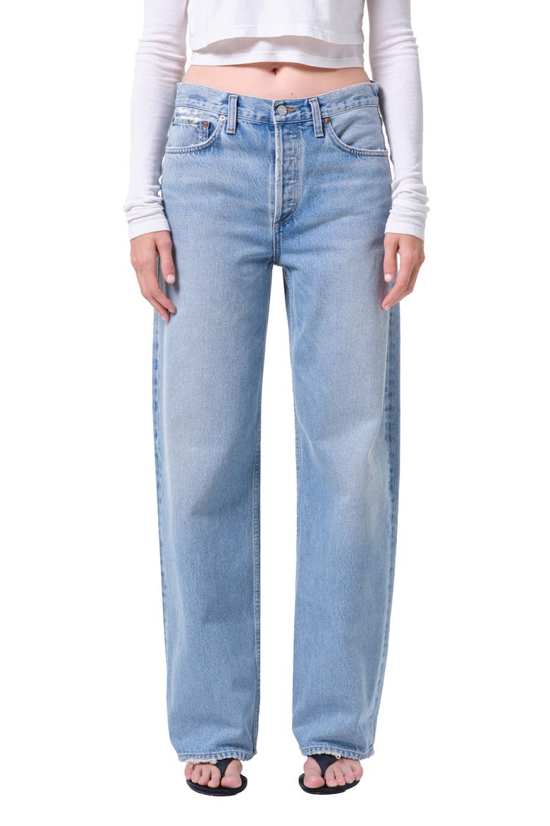 Arc High Waist Loose Wide Leg Jeans, Main, color, ORTEN MD INDIGO