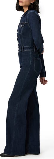 Sasha Long Sleeve Bootcut Denim Jumpsuit