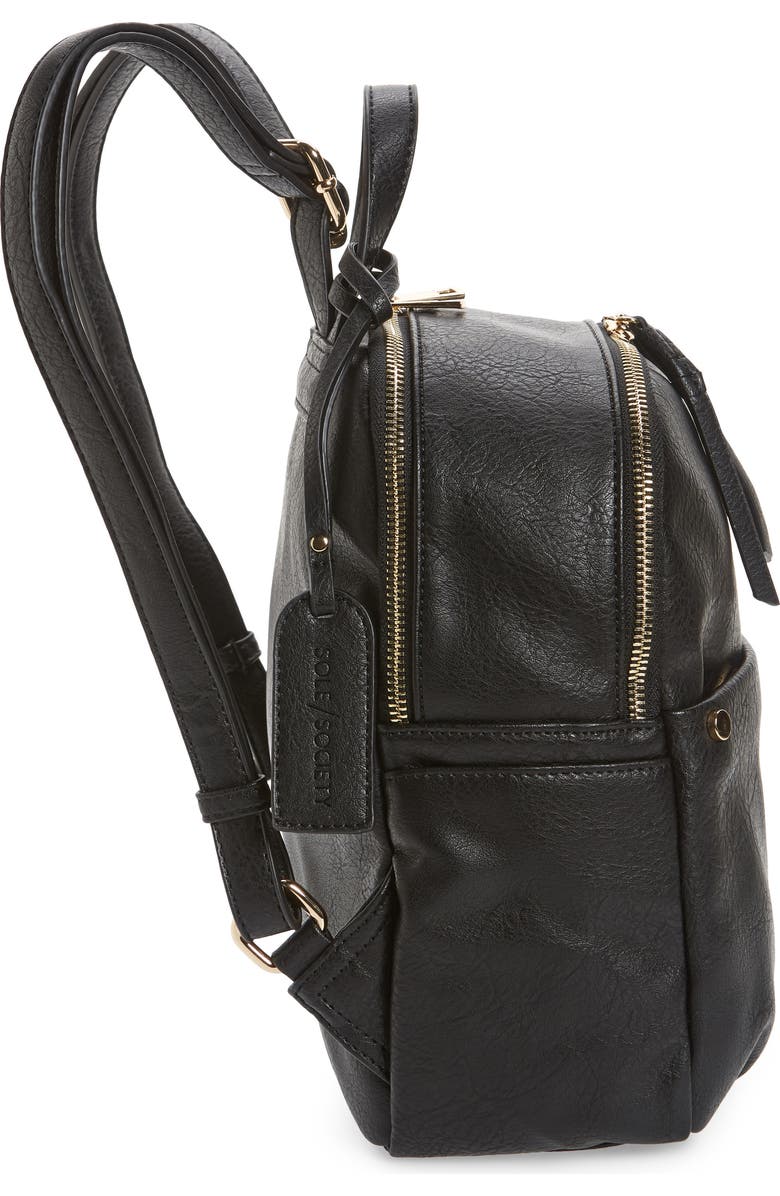 Sole Society Siena Faux Leather Backpack, Alternate, color,
