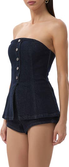 Janie Strapless Denim Top