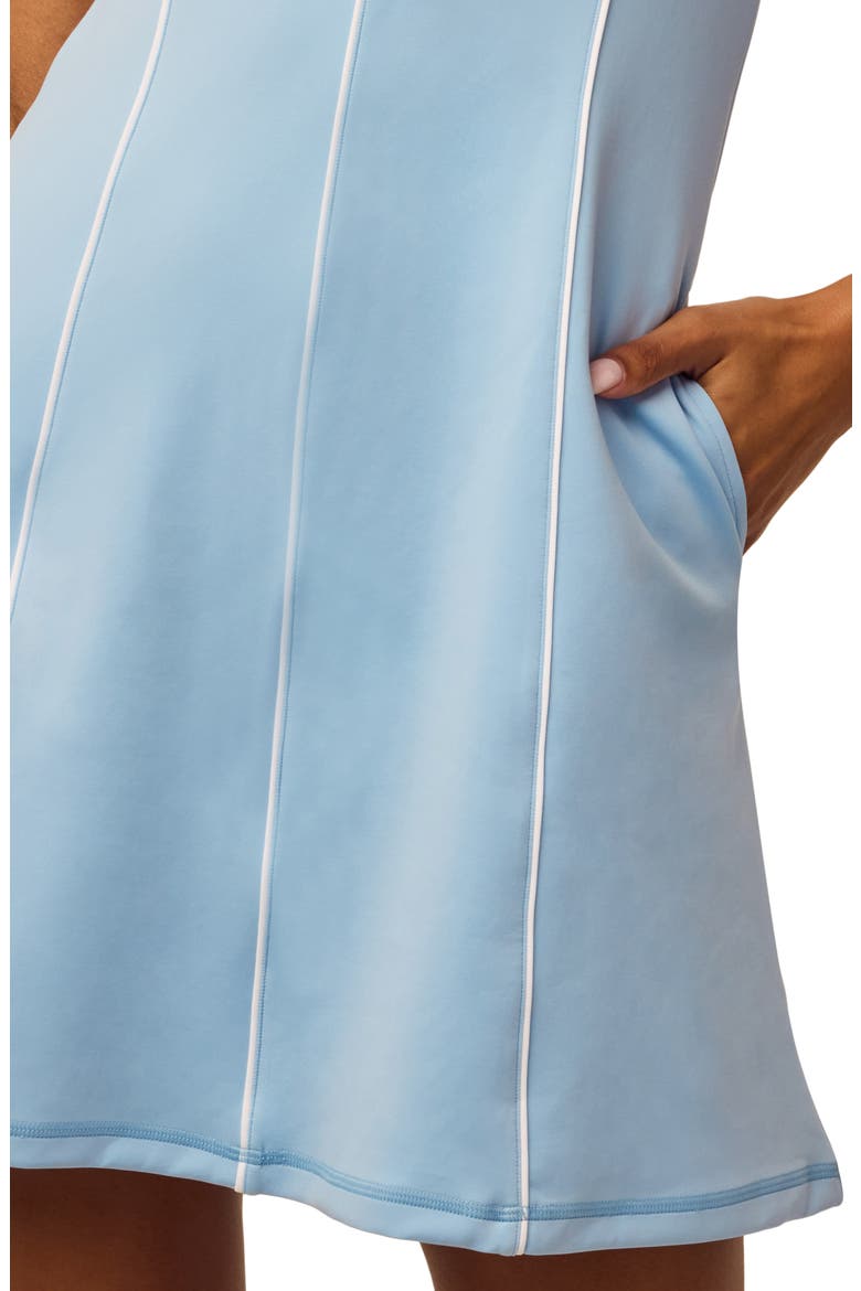 Soleil Polo Dress, Alternate, color, WOLF BLUE