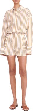 STAUD Colton Stripe Oversize Shirt
