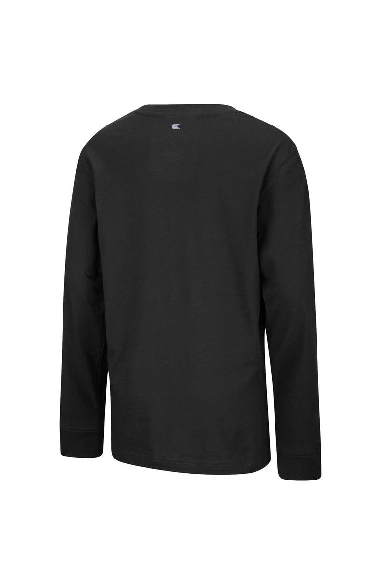 COLOSSEUM Youth Colosseum Black Iowa Hawkeyes Two-Hit Long Sleeve T-Shirt, Alternate, color,