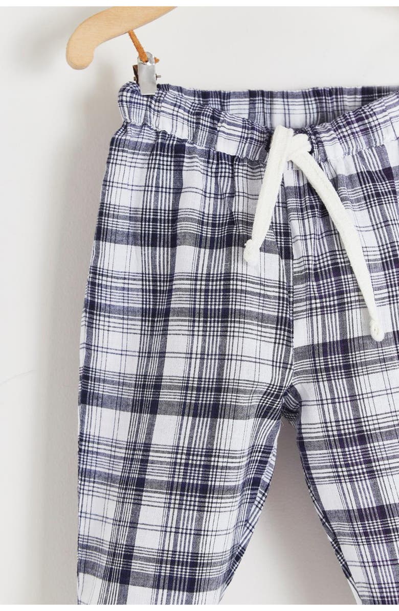Babycottons Linen Plaid Baby Pants for Infant, Alternate, color, Full Print