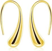 DLORIA Isabella Eternal Drops Dainty Teardrop Dome Earrings