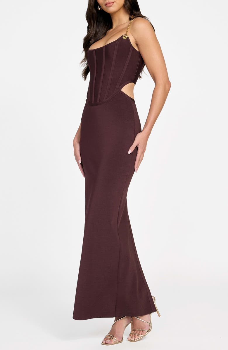 Marciano Aisha Bandage Bodice Body-Con Dress, Alternate, color, Purple