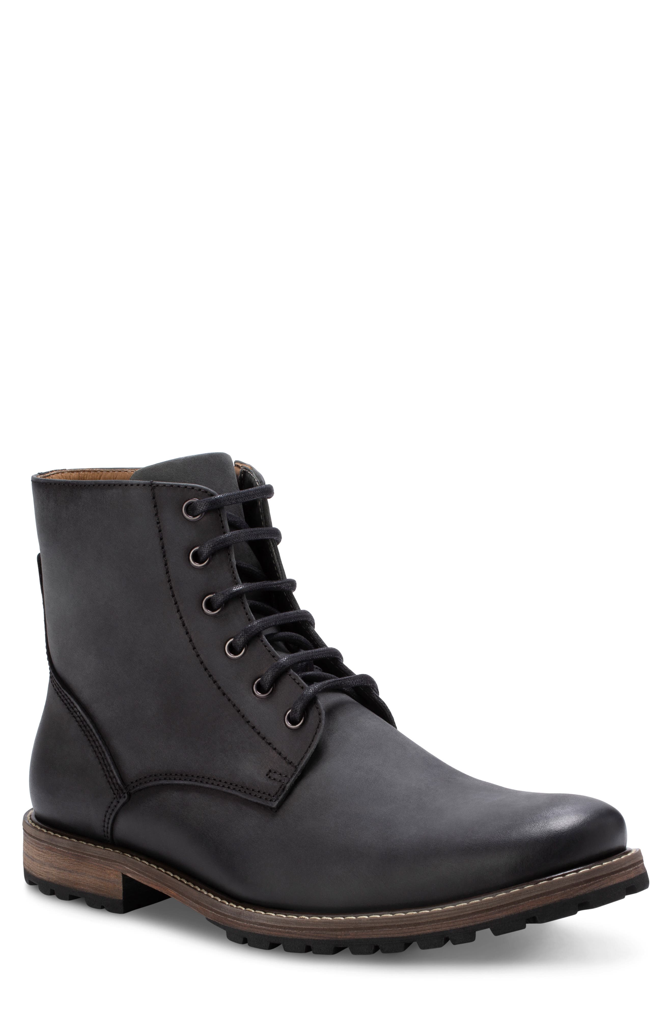 Eastland Hoyt Lace-Up Boot, Main, color, Black