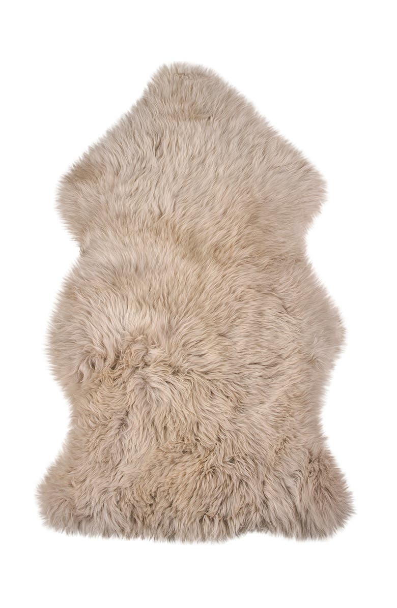 NATURAL New Zealand Genuine Sheepskin Rug, Main, color, Taupe