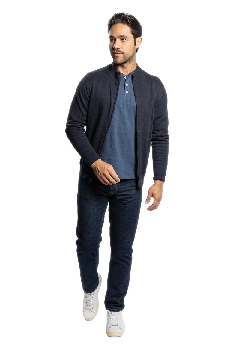 PMNYC Jeans Slim Fit, Main, color, Dark Indigo Wash