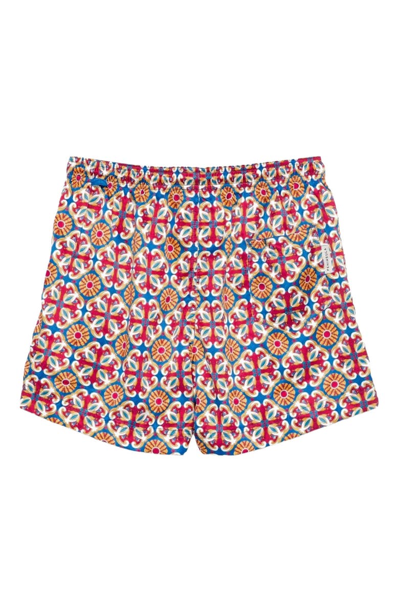 Peninsula Swimwear Amalfi Swim Shorts, Alternate, color, Multicolor